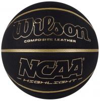 Мяч баскетбольный Wilson NCAA Highlight Gold WTB067519XB07, размер 7