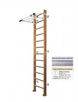 Шведская стенка Kampfer Swedish Wall (№2 Ореховый Высота 3 м белый антик турник)