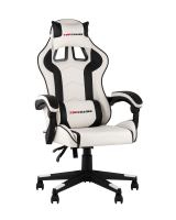 Кресло спортивное TopChairs Shadow бело-черный