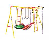 Спортивно-игровой комплекс Midzumi Chikara Akarui Large XL (Гнездо большое зеленое (красный гамак))