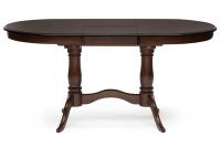 Стол раскладной Eva (EV-T4EX) дерево гевея/мдф, 120+39х80х75см, Tobacco