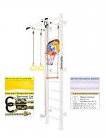 Шведская стенка Kampfer Helena Wall Basketball Shield (№6 Жемчужный Высота 3 м белый турник)