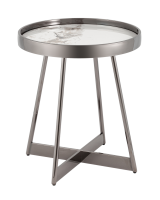 Журнальный столик Гера 50*50 см белая керамика