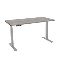 Стол с регулировкой высоты электрический LuxAlto LA-T33-2A3 серый/дуб бежево-серый ЛДСП 135*70*2.5