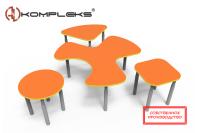 Детский стол «AVKompleks Пазлы» на регулируемых ножках