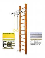 Шведская стенка Kampfer Helena Ceiling (№3 Классический Высота 3 м белый антик турник)