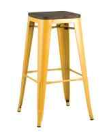 Стул барный TOLIX WOOD желтый