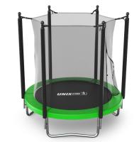 Батут UNIX Line Simple 6 ft (183 см) с внутренней защитной сеткой, зеленый
