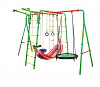 Спортивно-игровой комплекс Kampfer Wunder Sommer (Гнездо большое зеленое (синяя лиана, красный гамак))