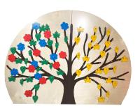 Развивающая панель Дерево с листочками