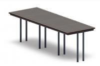 Пергола тент (прямая) - МФ 77.04.03 /с поликарбонатом/