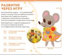 Игровой развивающий Бизиборд "Мышка-норушка"