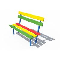 Скамья Светофор со спинкой ДХО 06180