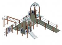 Игровой комплекс Забота Космопорт (космос) горка Н 750 ДОВ 20.14.01-02