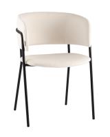 Кресло Нэлли New буклированный велюр белый