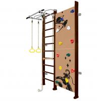 Шведская стенка Kampfer Jungle Wall Boy (№5 Шоколадный Стандарт белый антик турник)