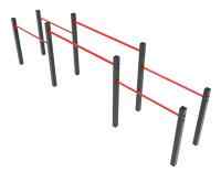 Кроссфит брусья тройные ОК 02-010