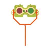 Экоплощадка стенд "Бинокль" с цветными линзами