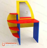 Стеллаж «Уголок Парикмахерская» с зеркалом (цветной)