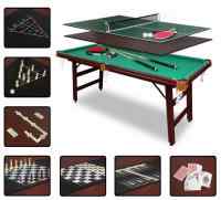 БИЛЬЯРДНЫЙ СТОЛ FORTUNA СНУКЕР 6ФТ 9 В 1 С КОМПЛЕКТОМ АКСЕССУАРОВ