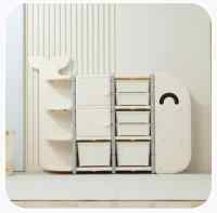 Стеллаж UNIX Kids Whale (8 ящиков) White 