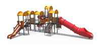 Детский игровой комплекс серии солнышко "Забава" (Н-1200, Н-2000 винтовой скат, закрытый скат, спортивный комплекс) ДИО 03072