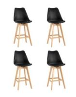 Стул барный FRANKFURT черный 4 шт