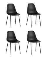 Стул KON черный 4 шт.