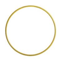 Обруч металлический окрашенный утяжеленный 900 мм желтый