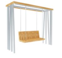 МФ 03-004 Пергола  с диван-качелями Вершина