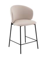 Стул полубарный Блейз велюр молочный