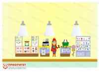 Комплексное настенное решение В супермаркете