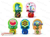 Набор бизибордов «Мой сад» №2 (кактус, ромашка, роза, подсолнух, василёк)