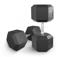 Гантель гексагональная UNIX Fit обрезиненная 47,5 кг