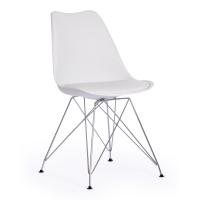 Стул Тулип Айрон Чаир/Tulip Iron Chair (мод.EC-123)/1 шт. в упаковке металл/пластик, 54,5*48*83,5см, white (белый)