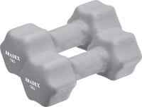 Набор гантелей неопреновых по 5 кг, серые, 2 шт.