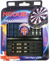 Набор из дротиков Nodor Dragonfly steeltip 21gr и аксессуаров (профессиональный уровень)