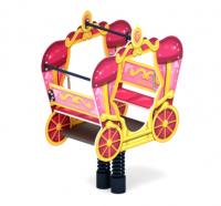 Качалка на пружине карета Золотая ИО 23.03.03-03