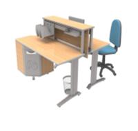 Набор: Стол СКВ-2.1-1500+ опции (вариант №3)