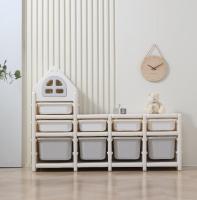 Стеллаж для игрушек UNIX Kids серый (9 ящиков)