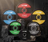 Набор дисков уретановых с хватом UNIX Fit PRO от 2,5 до 25 кг, 6 шт