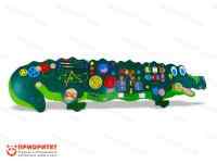 Тактильно-развивающая панель «Супер-крокодил» №2