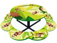 Столик Ромашка  (Обезьянки) МФ 04-009