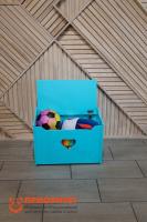 Ящик для игрушек СЕРДЦЕ бирюза