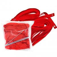 Комплект для разметки площадки для пляжного волейбола, арт.FS-R-№01, ленты ПЭ,шир.3 см,8х16 м,4 мет.колышка,красн