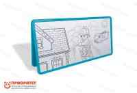 Напольный двойной модуль «Многоразовая раскраска» (150x75) голубой