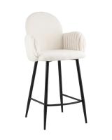 Стул полубарный Wave Stripes букле белый