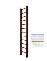 Шведская стенка Kampfer Classic Wall (№5 Шоколадный Высота 3 м белый)