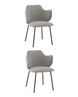 Стул Джиннет NEW велюр светло-серый 2 шт.