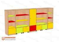 Стеллаж-стенка для игрушек и книг «Много места»